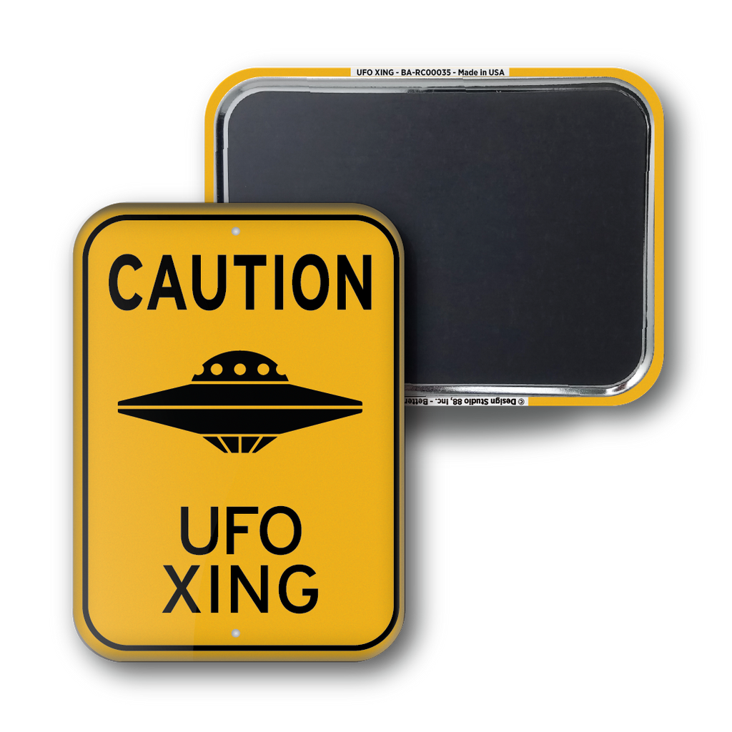 UFO Xing Souvenir Magnet