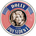 Dolly for President Cheeky Magnet