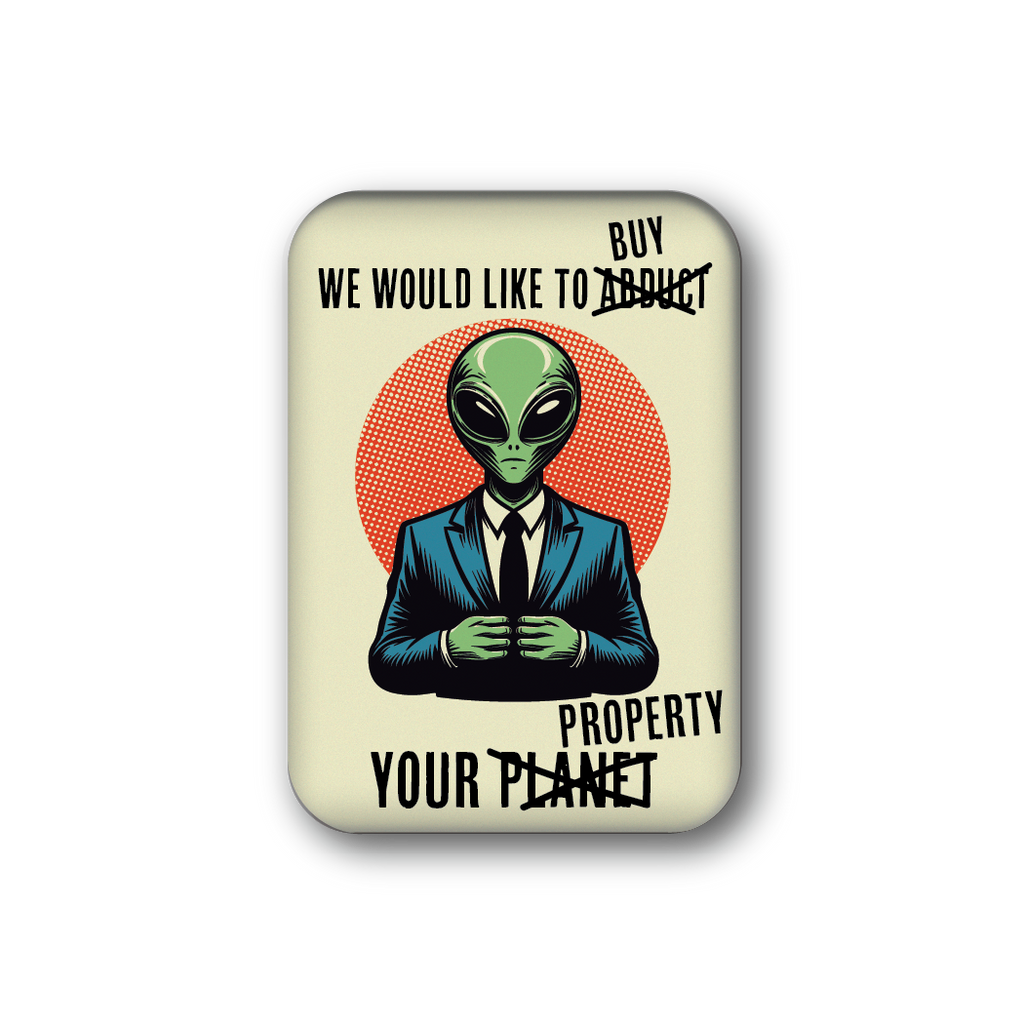 Alien Offer Souvenir Magnet
