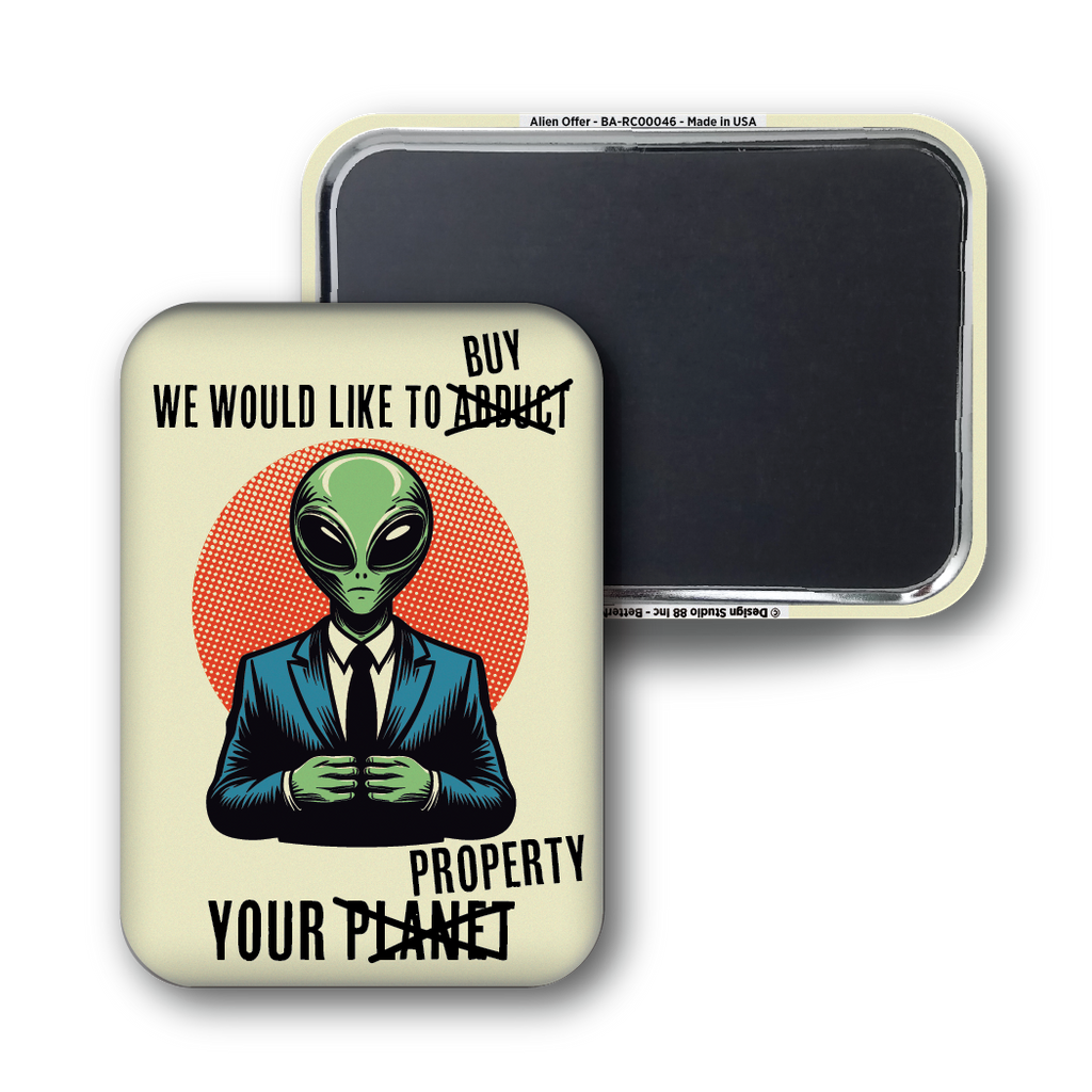 Alien Offer Souvenir Magnet